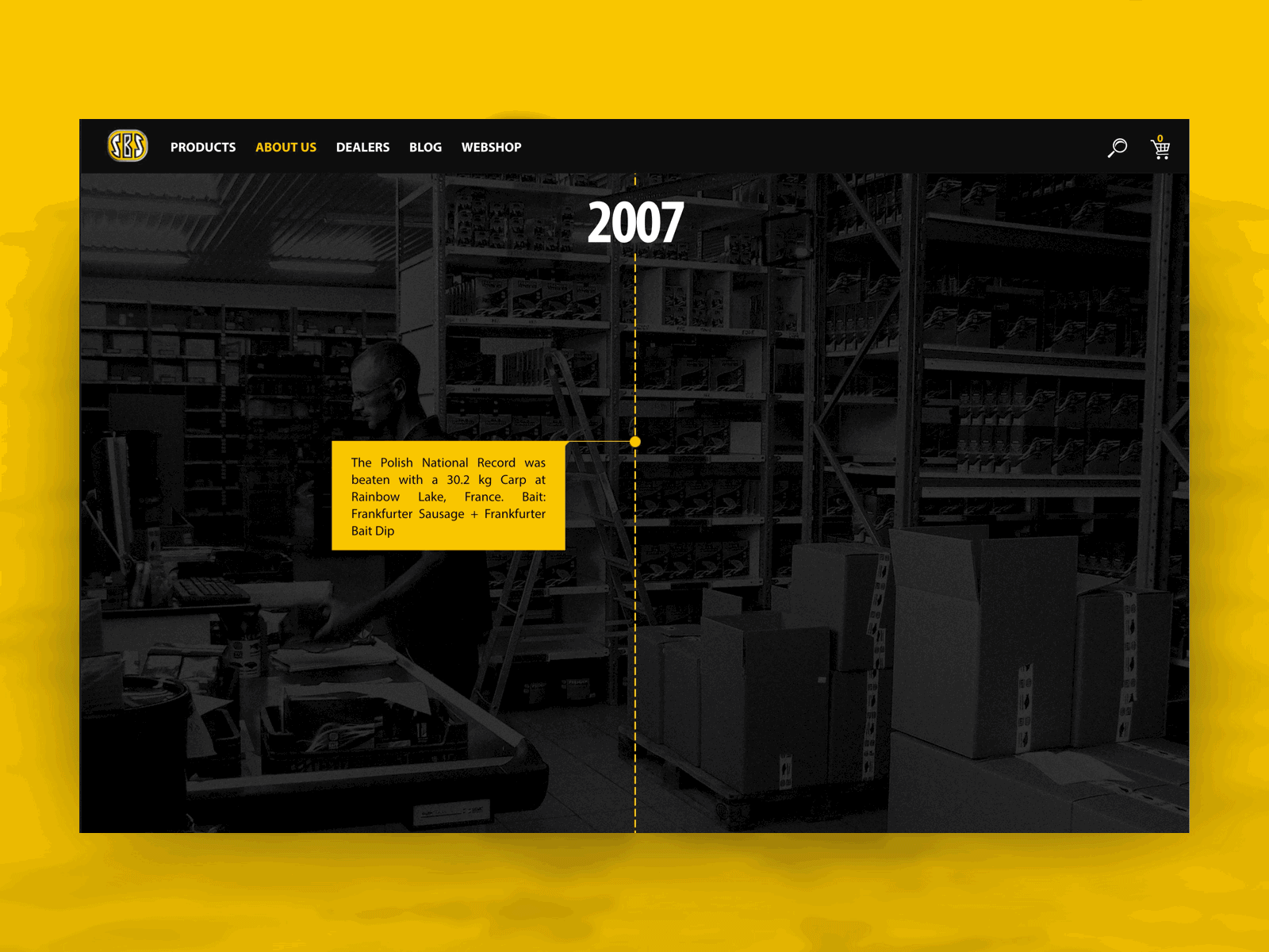 SBS Baits animation design ui ux website