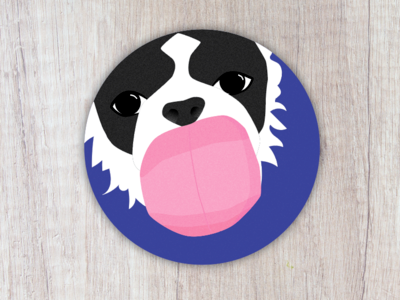 Dog Cleanup stickermule illustration dog