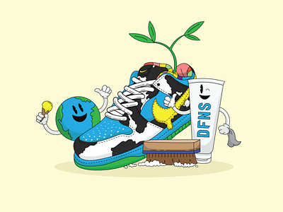 DFNS x Nike SB Chunky Dunky Illustration