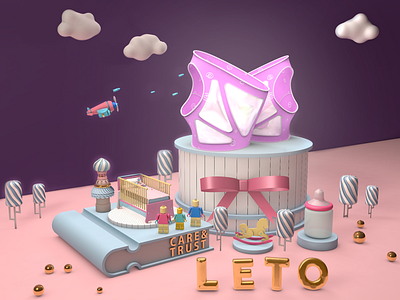 Advertisement for Leto advertising branding concept c4d communication design design graphic design visual identity