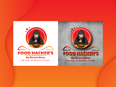 Food Hacker's Logo 3d 3d logo branding food food app logo food logo illustration logo logo design minimal ui ux