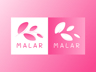 Malar branding design home screen homepage illustration logo minimal ui ux vector