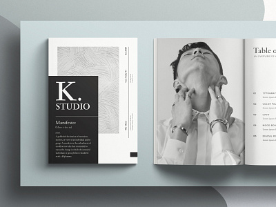 K. Studio: Personal brand guideline/manual