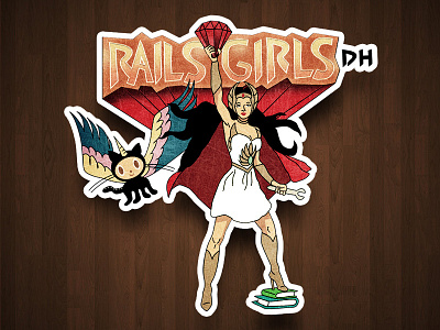 Rails Girls Digital Humanities Sticker