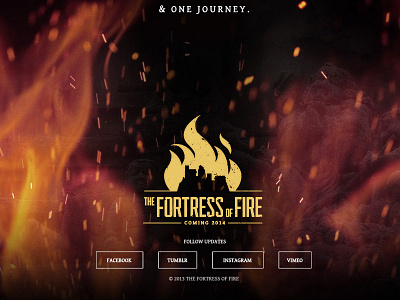 The Fortress of Fire Landing Page branding comic design fire graphic novel logo