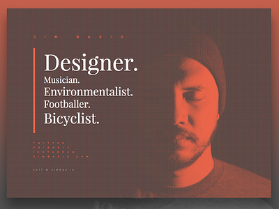I press buttons for a living. design desktop mobile orange portfolio responsive website