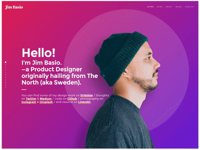New website, who dis? branding design gif gradient mobile pink portfolio purple typography ui ux web