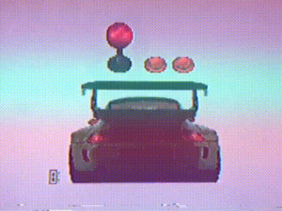 Pixel racing game controls 80s car design game gaming pixel pixel art pixel game retro vaporwave vcr vhs website