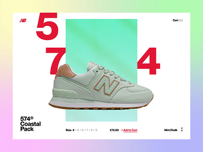 New Balance: Coastal Pack 🌊 animated concept ecommerce explore lifestyle new balance shoes shop sneakers trainers transition ui web