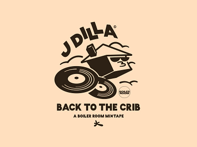 DILLA apparel boiler room character clouds crib drawn hiphop illustration illustrator jay dee jdilla lowbrow mixtape music records typography