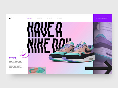 Have A Nike Day air max concept gradient hero neon nike pink purple sneakers wavey web