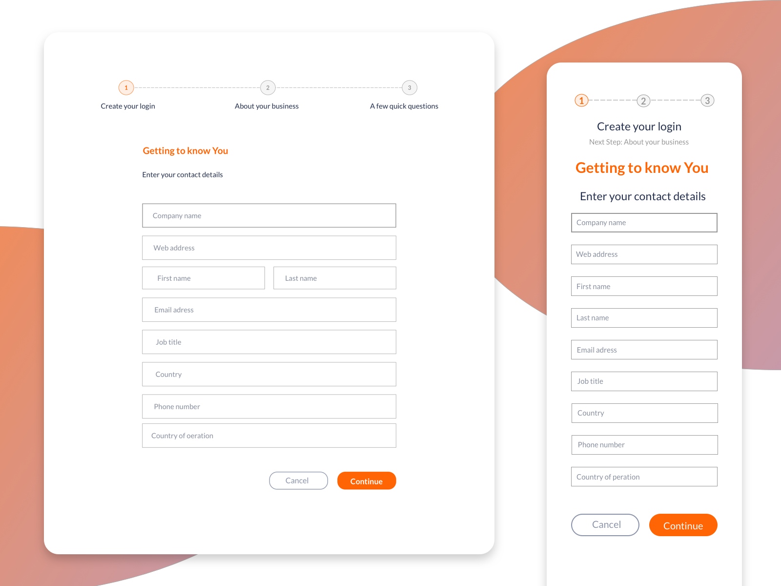 Registration Form by Abrar Abutouq on Dribbble