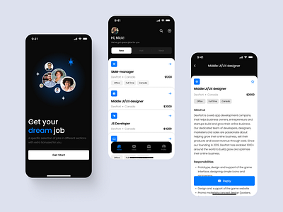 Mobile App Concept – Job search app