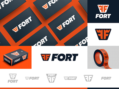 Fort | Brand Identity brand design brand identity design branding design graphic designer guideline identity logo orange responsive responsive logo visual identity