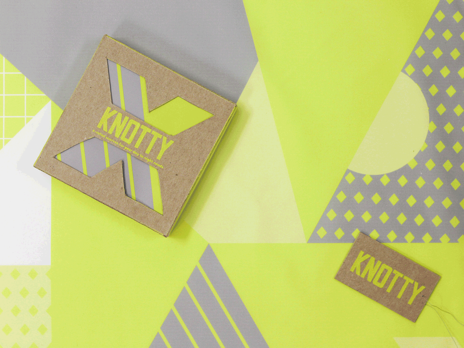 Knotty Packaging bdsm branding geometic logo packaging
