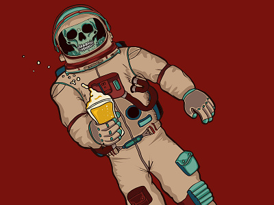 Skullonaut illustration