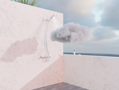 Outdoor Shower 3d blender blender3d