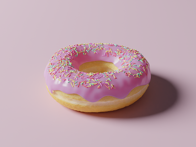 Mandatory Donut Render for Blender Acceptance blender blender3d donut dougnut