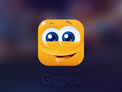 Giggles app cute design giggles icon ios7 ipad iphone