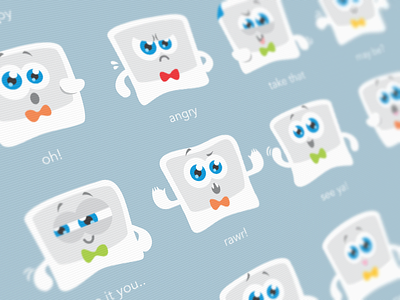 Li'l Polaroid app character design iphone mascot polaroid