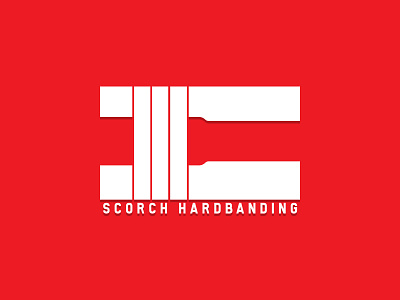 Scorch Hardbanding Logo branding design flat icon identity lettering logo minimal type typography vector
