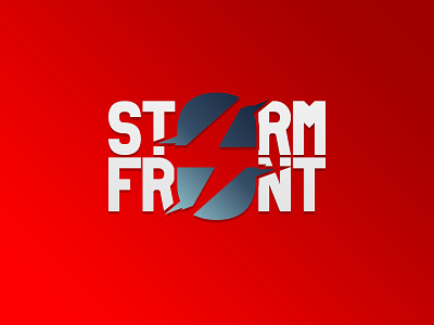 eSports Organiztion "Storm Front" Official Logo branding clean design flat icon identity illustrator lettering logo minimal type typography vector