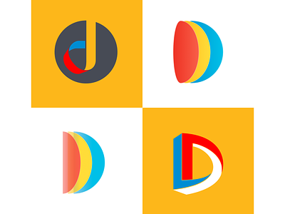 A study in D affinity designer branding design icon illustration logo minimal typography vector
