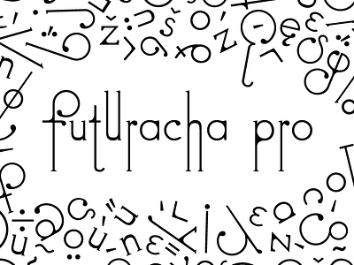 Futuracha Pro | Finally, you can type! design font futura futuracha graphic design indiegogo typography