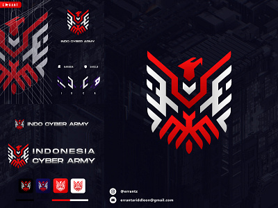 INDO CYBER ARMY - Logo Design branding community design graphic design graphiceffect illustration indonesia logo logodesign