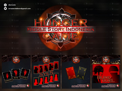 Hunger Game - Riddle Story Indonesia's Event branding design event design graphic design graphiceffect indonesia logo logodesign riddle riddle story