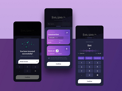 Setting Goals for Investment Mobile UI