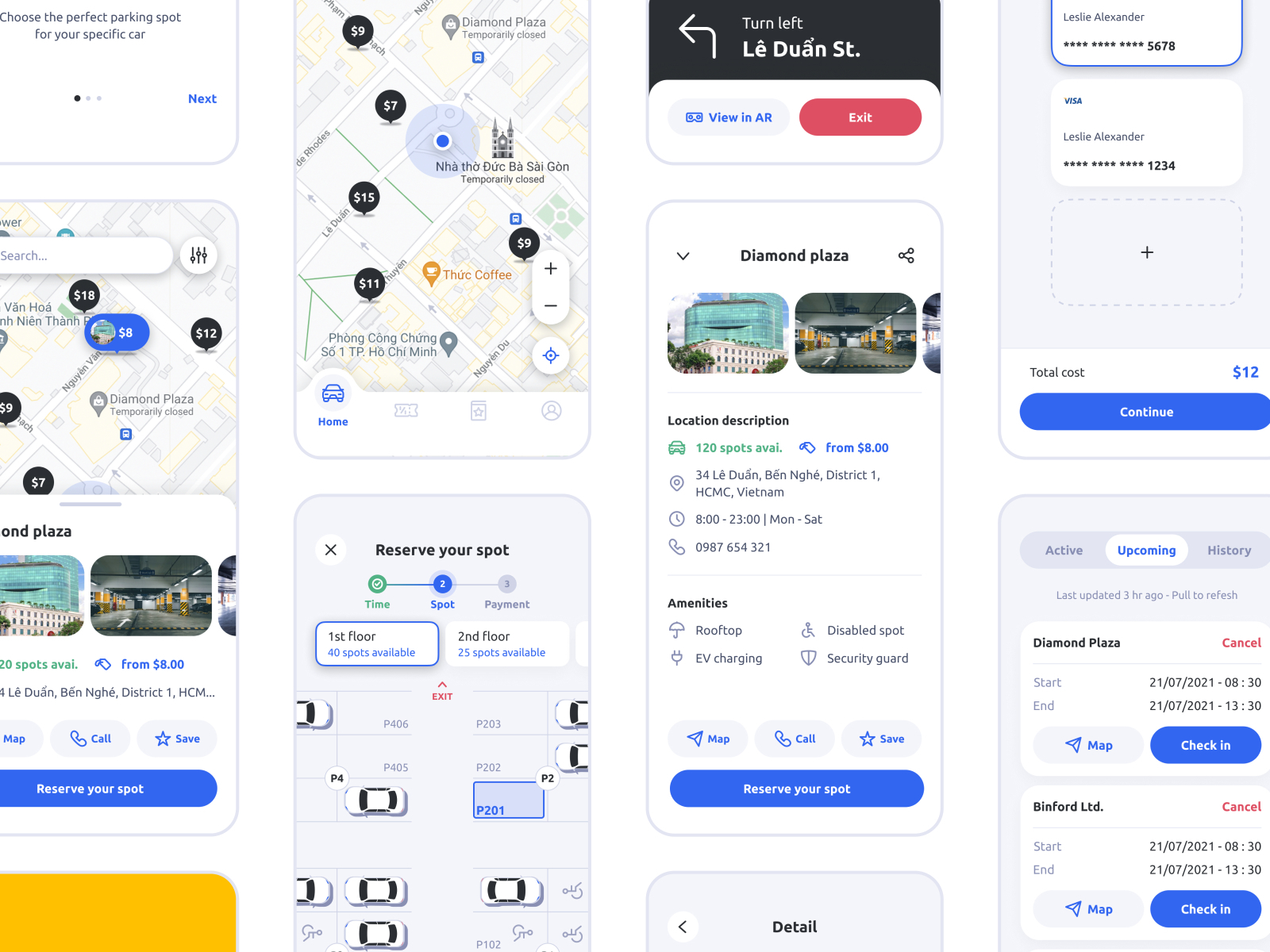 Park your Car Mobile Application by Aurora Phan on Dribbble