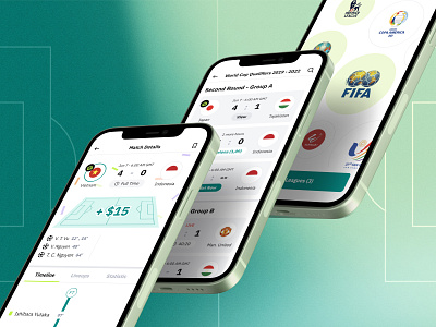 Football Betting Mobile UI app betting design detail football interface matches mobile preference ui ux