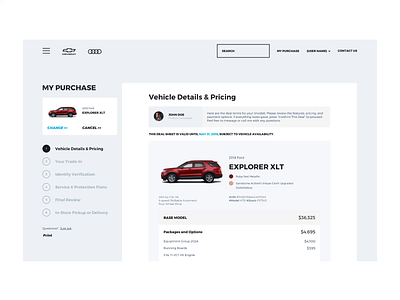 Ecommerce Check Out car check out dealer design ecommerce interface responsive ui ux web design