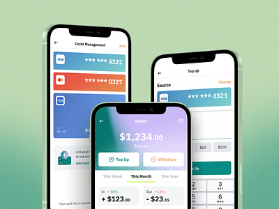 Wallet Management Mobile UI