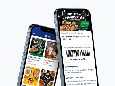 Voucher Mobile UI app barcode design interface mobile promotion sale ui ux voucher