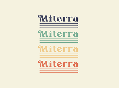 Miterra branding design logo typography