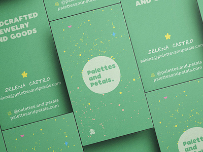 Palettes and Petals Business Cards