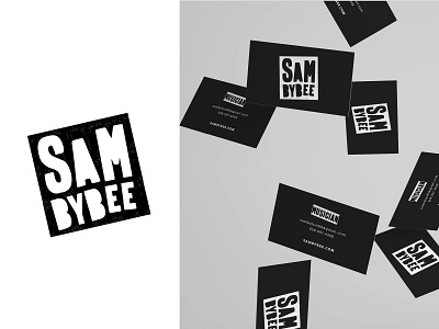 Sam Bybee Logo black brand branding busines card identity logo music musician sam