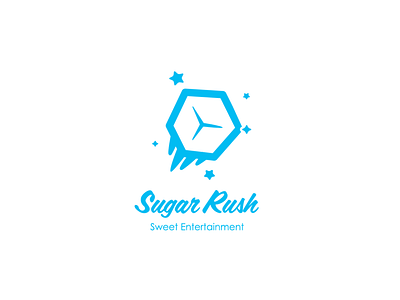 Sugar Rush branding design flat icon identity illustration logo minimal typography vector