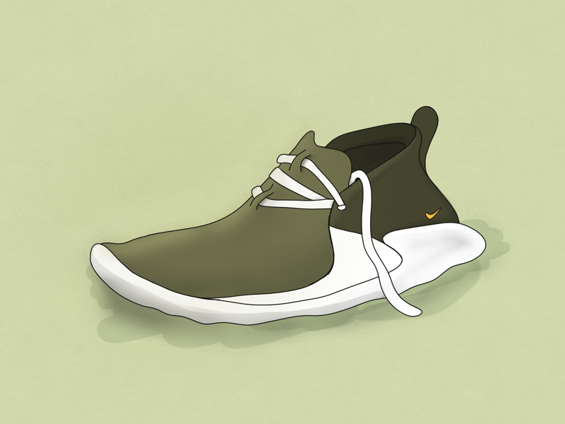 Footwear footwear green illustration shoe ipad
