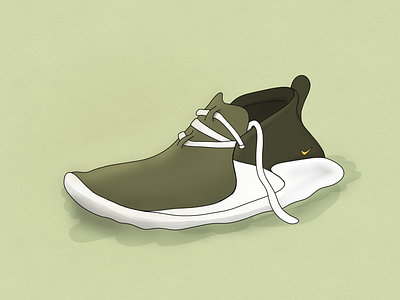 Footwear footwear green illustration ipad shoe