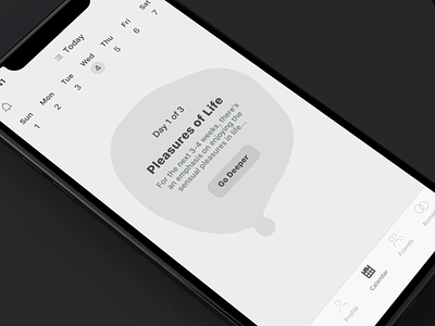 Journaling + mood lowfi aftereffects app design ios white wireframe