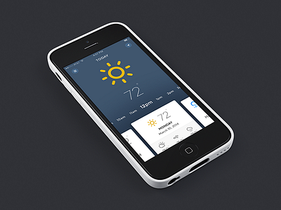 WIP Another Weather App. app design ios iphone mobile ui weather