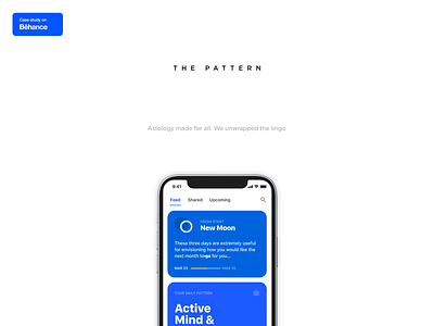 The Pattern app design product design