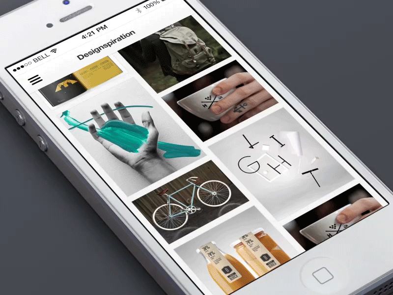 ds.pn Menu Concept Two app design designspiration dspn inspiration ios menu navigation ui