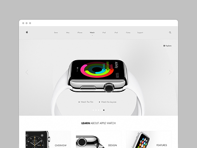 Apple Watch Facelift apple design ios watch web website wip