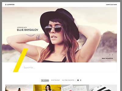 Lustnation artistdriven black inspiration photography redesign responsive web white yellow