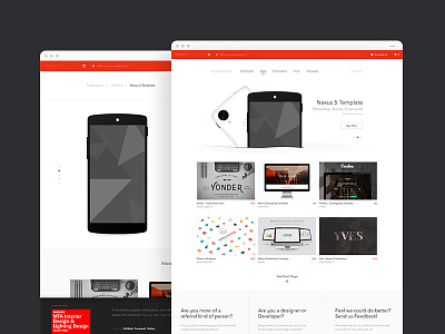 Marketplace Template android assets black design gray ios red sell store ui web website