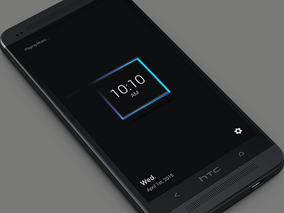 Minimal Android android clock date htc minimal mobile ui